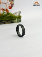 Black Plated Minimalist  Rings - Image 4