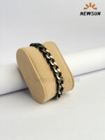 Salty Alpha Hades Classic Black Thick Bracelet for Men - Image 3