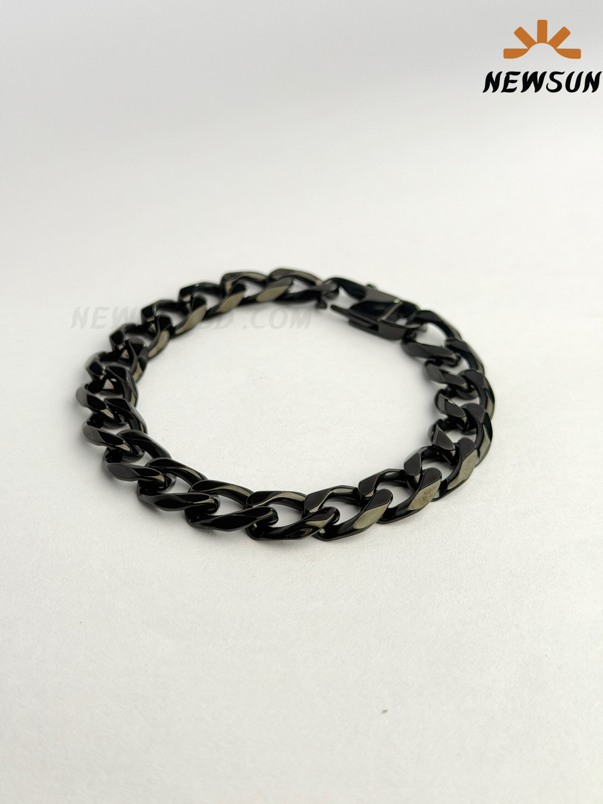 51B76C26-862F-4A55-954A-C7CD98E75E9C Salty Alpha Hades Classic Black Thick Bracelet for Men - Image 1