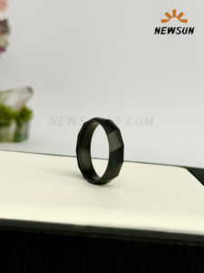 Black Plated Minimalist  Rings