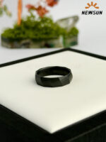 Black Plated Minimalist  Rings - Image 2
