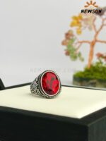 Crystal Stainless Steel 316L Vintage Ring - Image 3