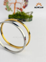 4mm Plan Bangle With Clasp - Image 4