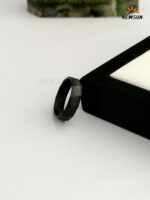 Black Plated Minimalist  Rings - Image 3