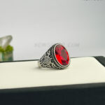 Crystal Stainless Steel 316L Vintage Ring