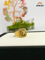 Natural Stone Zulfiqar Sword  Handmade Ring