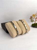 100% SS & Ceramic 2 IN 1 Reversible Luxury Design B574 Bracelet - Image 2