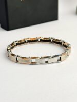 100% SS & Ceramic 2 IN 1 Reversible Luxury Design B574 Bracelet - Image 4