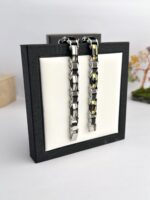 100% SS & Ceramic 2 IN 1 Reversible Luxury Design B570 Bracelet - Image 3