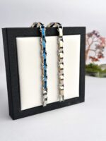 100% SS & Ceramic 2 IN 1 Reversible  Luxury Design B571 Bracelet - Image 3