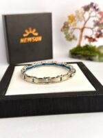 100% SS & Ceramic 2 IN 1 Reversible  Luxury Design B571 Bracelet - Image 4