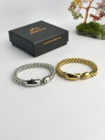 100% SS Franco Chain Lobster Clasp Lock Bracelet - Image 4