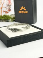 100% Stainless Steel Angel Wings  Cuff Bracelet - Image 2
