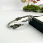 100% Stainless Steel Angel Wings  Cuff Bracelet