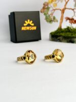 100% Yellow Cubic Zirconia Stone Ring