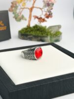 Vintage Style Stainless Steel Zirconia  Ring - Image 2