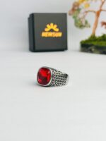 Vintage Style Stainless Steel Zirconia  Ring - Image 4
