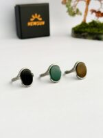 100% New Spinner Ring With Natural Stone - Image 2