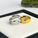100% SS Facetted Ring