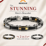 100% SS & Ceramic 2 IN 1 Reversible Luxury Design B570 Bracelet