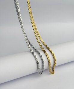 3mm The Monarch Link Chain 24 Inch Necklace