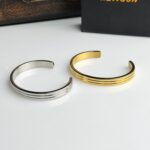 Triple-Line Linear Bangle