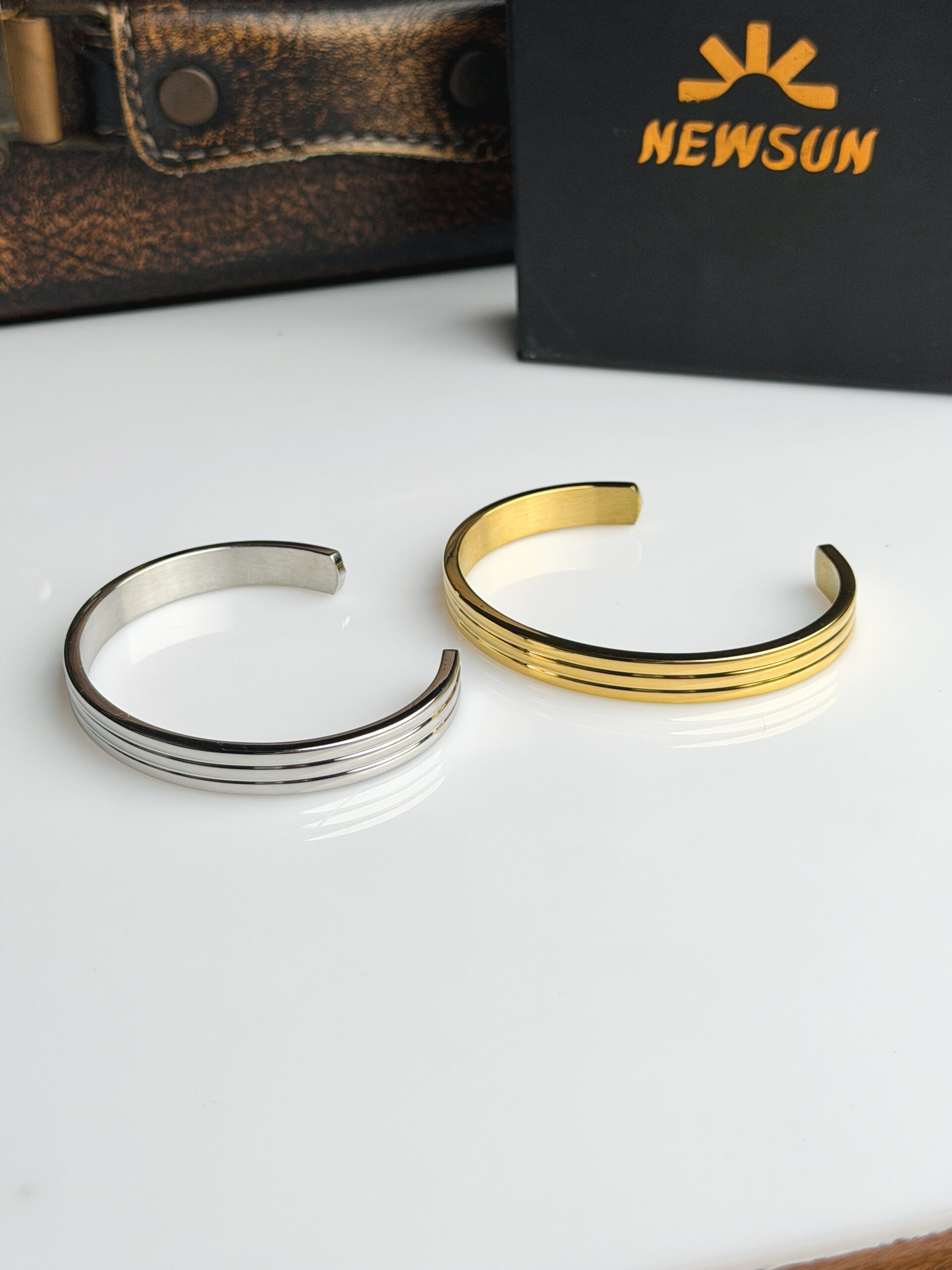 IMG_1525 Triple-Line Linear Bangle - Image 1