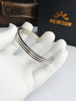 Triple-Line Linear Bangle - Image 4