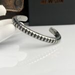 1Tribal Crescent 316L Stainless Steel Open Cuff Bangle