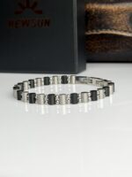 1 Men's Two-Tone Cylindrical NewSun Bracelet - Image 3