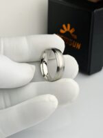 Aero Brushed Band Ring - Image 2