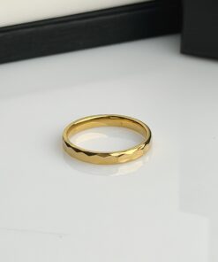 New Titan Hammered Ring