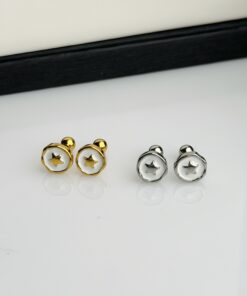 Cosmo Emblem Studs Earrings  (1 Pair)