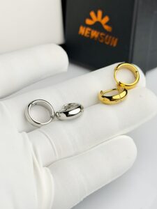 Titan Classic Hoops 6mm Earrings (1 Pair)