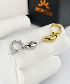 Titan Classic Hoops 6mm Earrings (1 Pair)