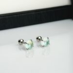 1 Cyber Aqua Studs  (1 Pair)