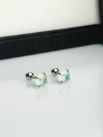 1 Cyber Aqua Studs  (1 Pair)