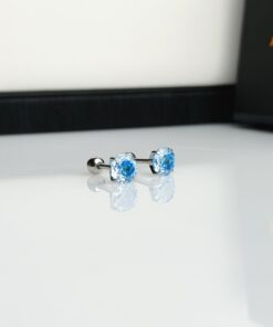 1 Helix Crystal Studs    (1 Pair)