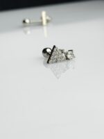 Cyber Pyramid Studs  (1 Pair) - Image 2