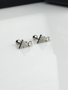 Cyber Pyramid Studs  (1 Pair)