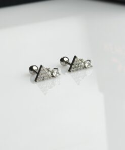 Cyber Pyramid Studs  (1 Pair)