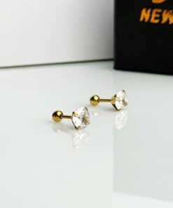 Apex  Quartz Studs  (1 Pair)