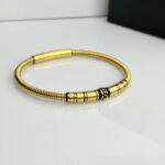 Titanium-Steel Thick Snake Chain Bracelet