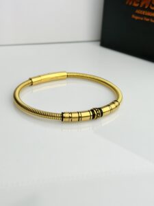 Titanium-Steel Thick Snake Chain Bracelet