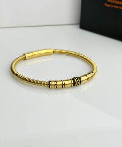 Titanium-Steel Thick Snake Chain Bracelet