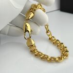 1 NewSun Helios 24K Gold Plated Stainless Steel Men's Bracelet