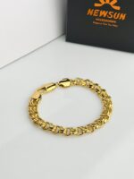 1 NewSun Helios 24K Gold Plated Stainless Steel Men's Bracelet - Image 2